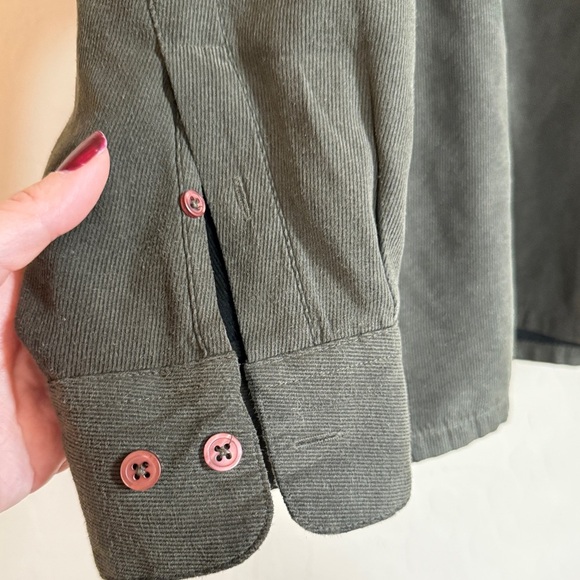 Bachrach Men’s Dark Green Button Down Long Sleeve Shirt Jacket Soft Thick XXL - Picture 3 of 6